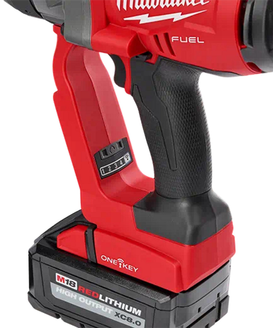 Milwaukee MIL-2867-22 M18 FUEL 1in High Torque Impact Wrench with ONE-KEY Kit w/ (2) 8.0Ah Batteries