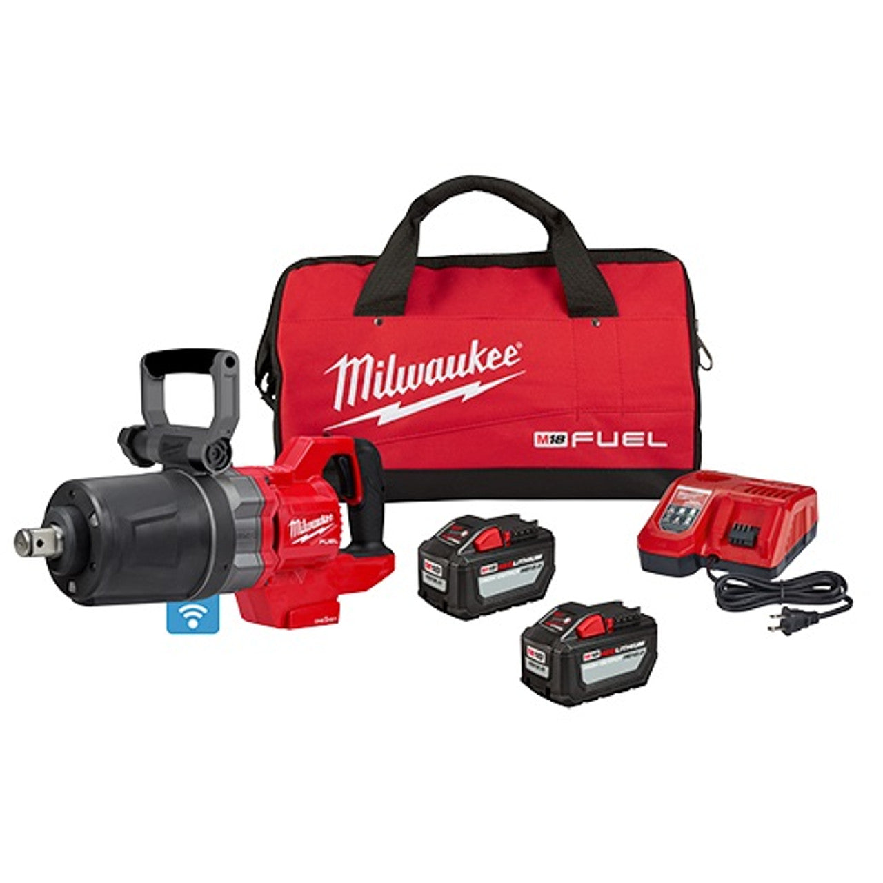 Milwaukee MIL-2868-22HD M18 FUEL 1in D-Handle High Torque Impact Wrench with ONE-KEY Kit