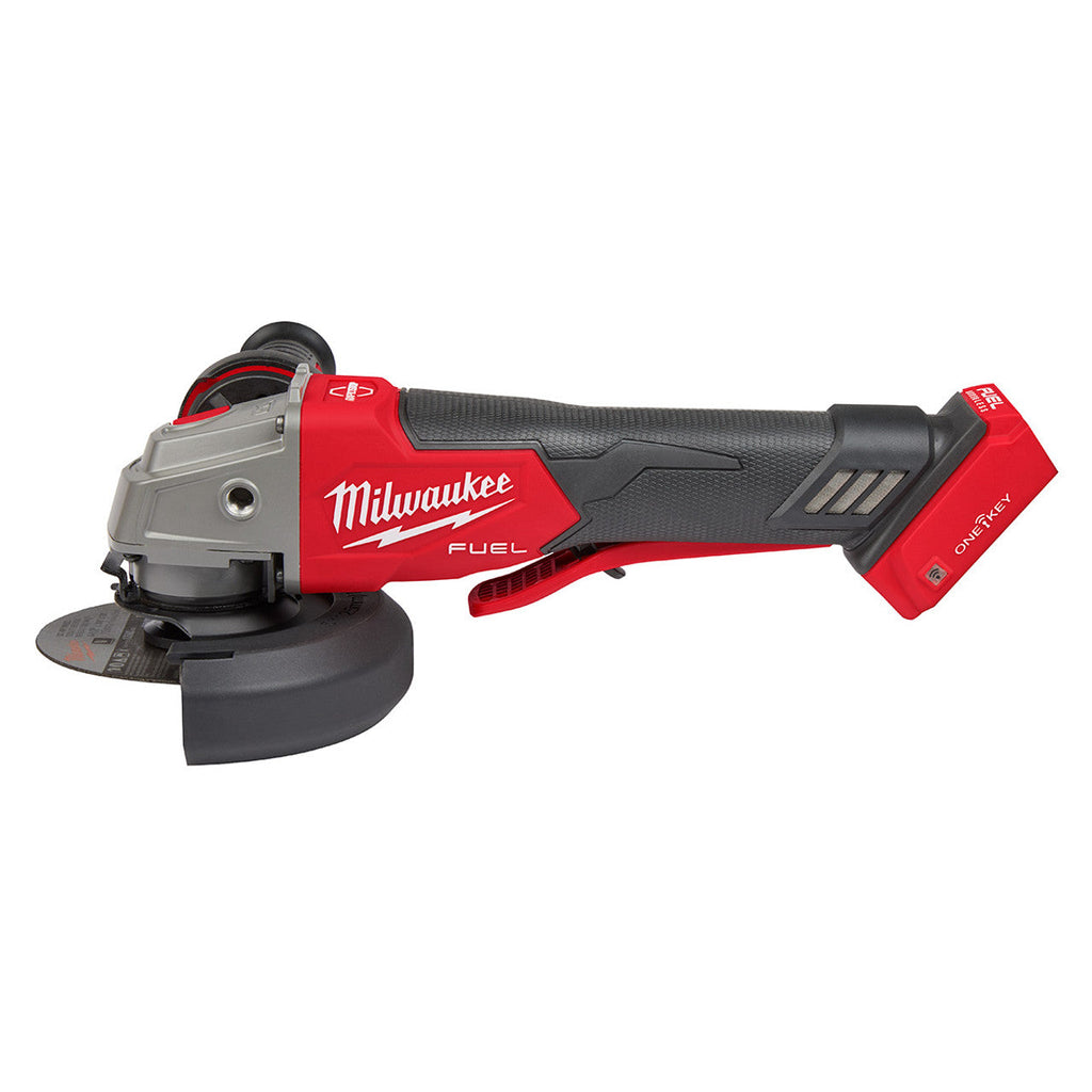 Milwaukee MIL-2882-20 M18 FUEL 4-1/2in / 5in Braking Grinder with ONE-KEY Paddle Switch, No Lock Bare Tool
