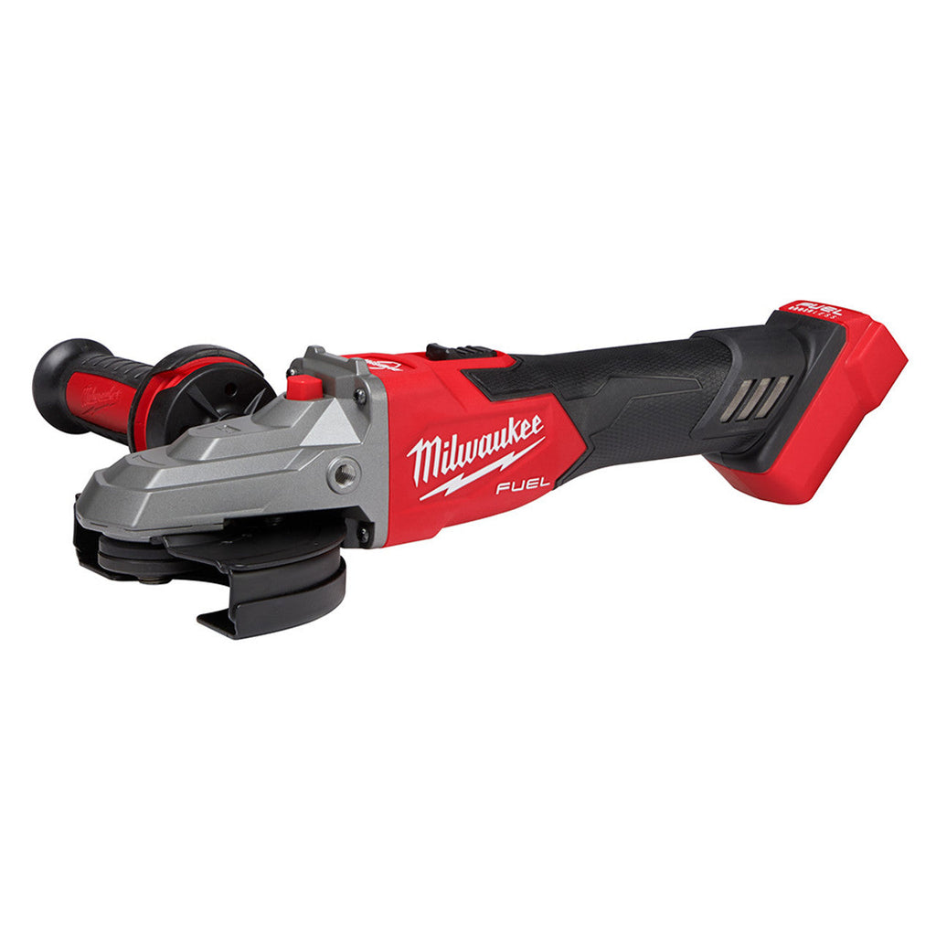 Milwaukee MIL-2887-20 M18 FUEL 5in Flathead Braking Grinder, Slide Switch Lock-On