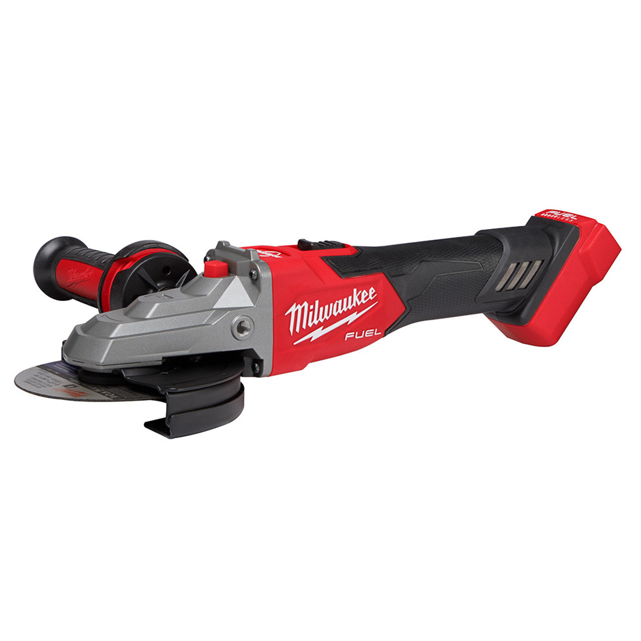 Milwaukee MIL-2887-20 M18 FUEL 5in Flathead Braking Grinder, Slide Switch Lock-On