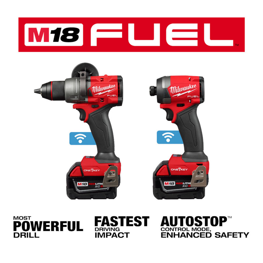 Milwaukee MIL-3696-22 M18 FUEL 2-Tool 2x XC5.0 Combo Kit With ONE-KEY