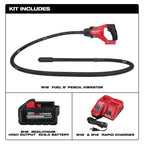 Milwaukee MIL-2911-21 M18 FUEL 8ft Concrete Pencil Vibrator 6.0Ah Kit