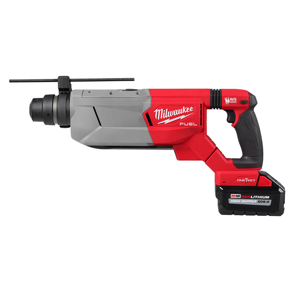 Milwaukee MIL-2916-22 M18 FUEL 1-1/4in SDS Plus D-Handle Rotary Hammer 2x 6.0Ah Kit with ONE-KEY
