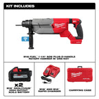 Milwaukee MIL-2916-22 M18 FUEL 1-1/4in SDS Plus D-Handle Rotary Hammer 2x 6.0Ah Kit with ONE-KEY