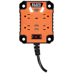 Klein KLE-29601 PowerBox 1, Magnetic Mounted Power Strip with Integrated LED Lights