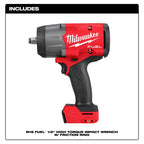 Milwaukee MIL-2967-22 M18 FUEL 1/2in High Torque Impact wrench with Friction Ring Kit
