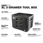 ToughBuilt TB-B1-D-70-3 StackTech 3 Drawer Xl Tool Box