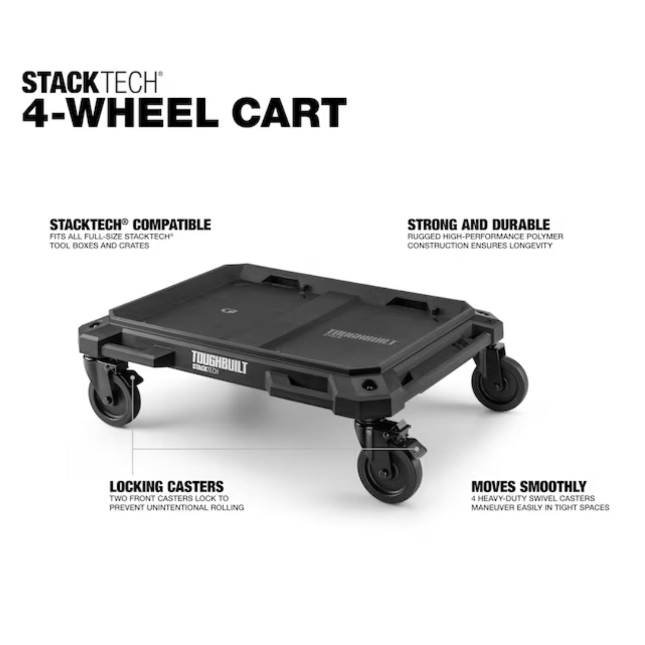 ToughBuilt TB-B1-T-10 StackTech 4-wheel Dolly Cart