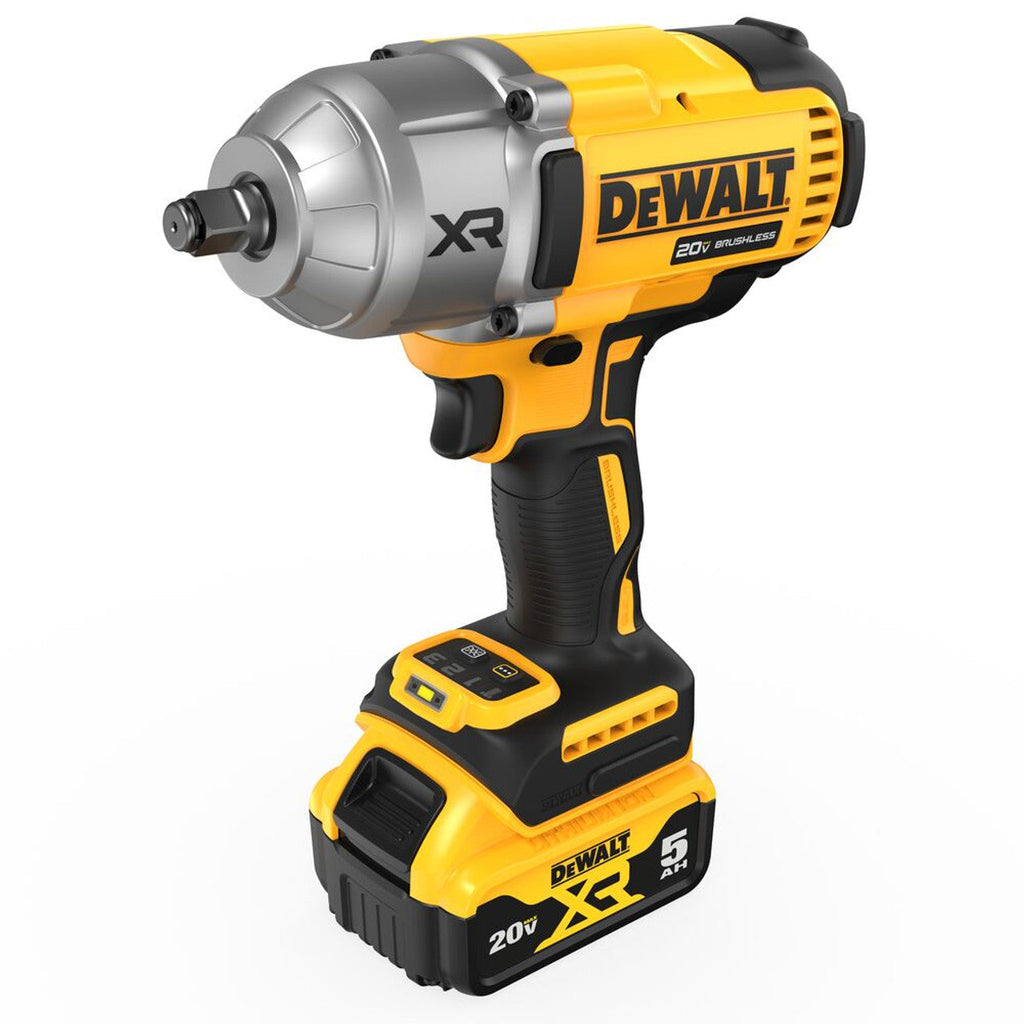 DEWALT DEW-DCF900P2 20V MAX XR 1/2in High Torque Impact Wrench with Hog Ring Anvil 2x 5.0Ah Kit
