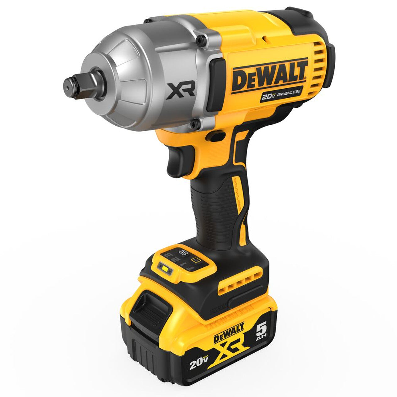 DEWALT DEW-DCF900P2 20V MAX XR 1/2in High Torque Impact Wrench with Hog Ring Anvil 2x 5.0Ah Kit