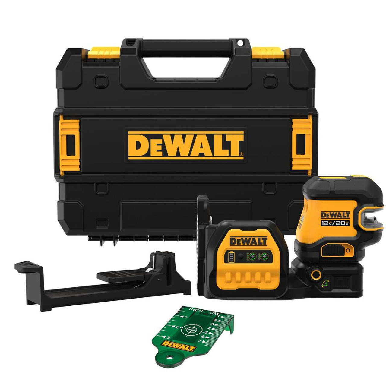 DEWALT DEW-DCLE34520GB 20V MAX Cordless 5-Spot Green Line Laser Kit