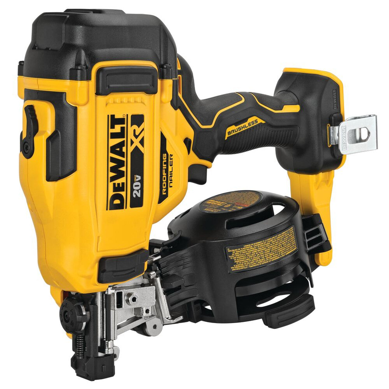 DEWALT DEW-DCN45RNB 20V MAX XR Brushless 15 Degree Coil Roofing Nailer Bare Tool