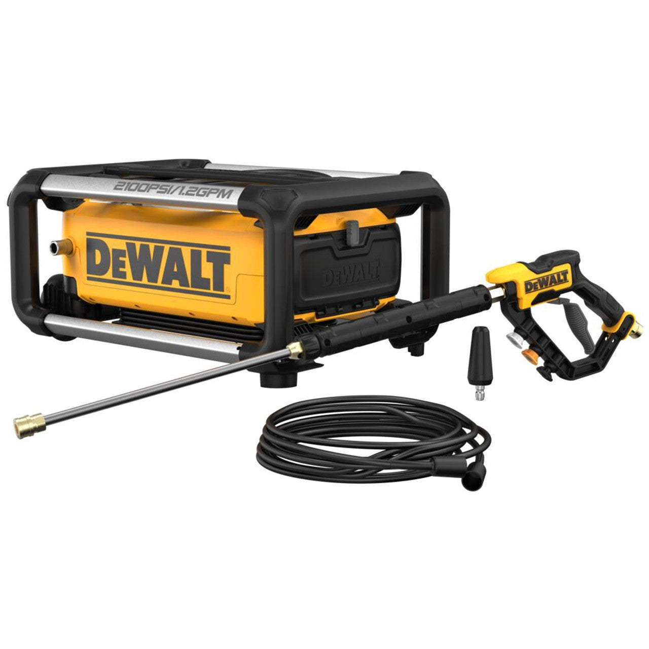 DEWALT DEW-DWPW2100 2100 MAX PSI 1.2GPM 13amp Electric Jobsite Cold Water Pressure Washer
