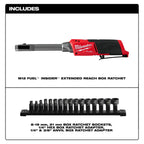 Milwaukee MIL-3050-20 M12 FUEL Insider Extended Reach Box Ratchet
