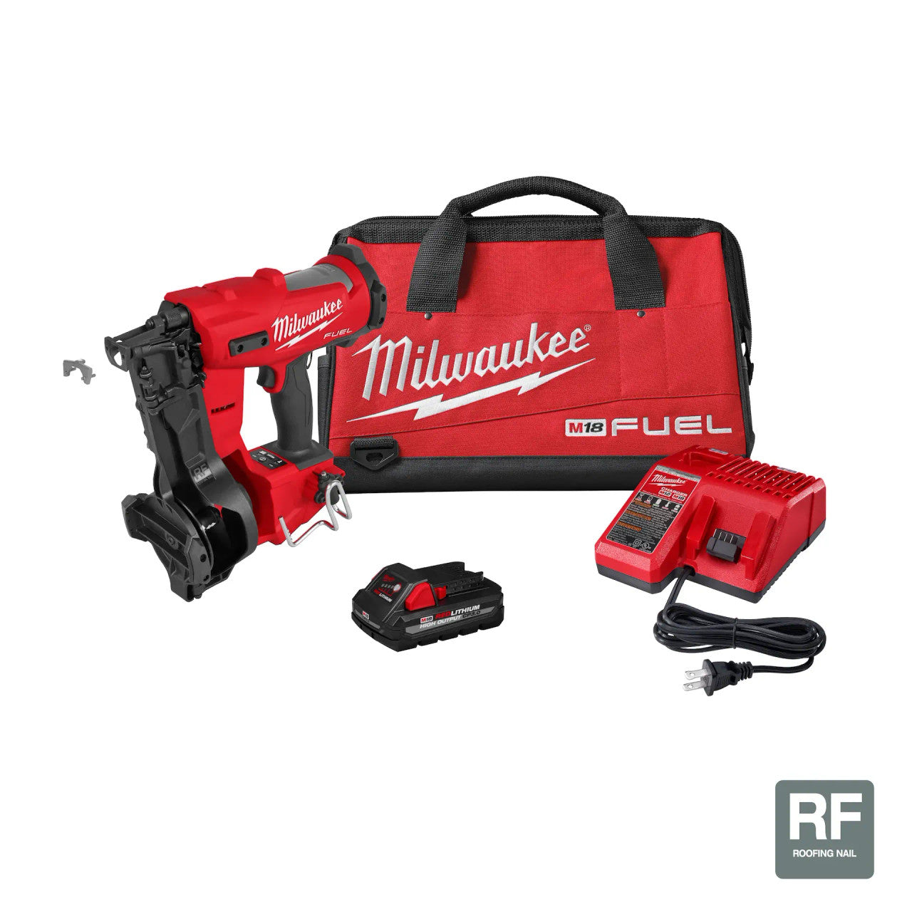 Milwaukee MIL-2909-21 M18 FUEL Coil Roofing Nailer 3.0Ah Kit