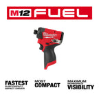 Milwaukee MIL-3453-20 M12 FUEL 1/4in Hex Impact Driver (Bare Tool)