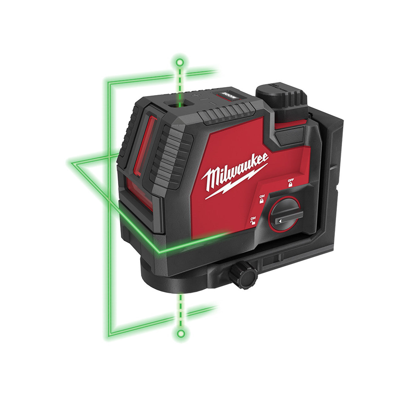 Milwaukee MIL-3522-21 USB Rechargeable Green Cross Line and Plumb Points Laser