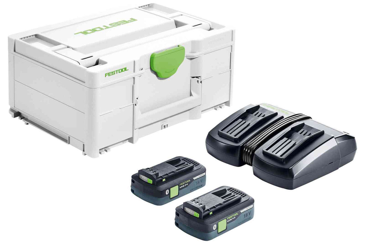 Festool FES-577108 SYS 18V 2x4.0 / TCL 6 DUO BATTERY / CHARGER