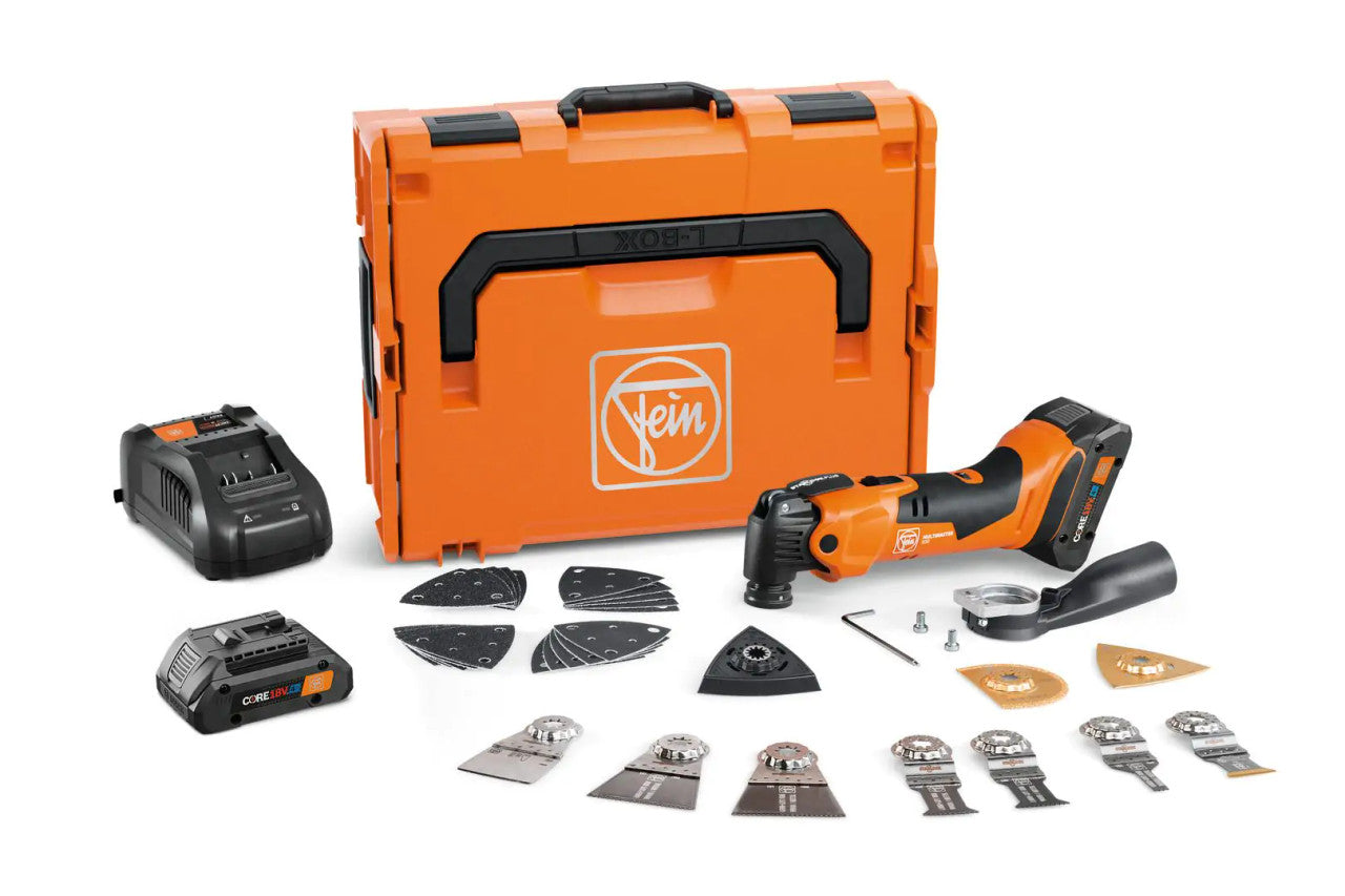 Fein FEIN-71293861090 18V Multimaster 500 Top Oscillating Multitool Kit 4.0 Ah