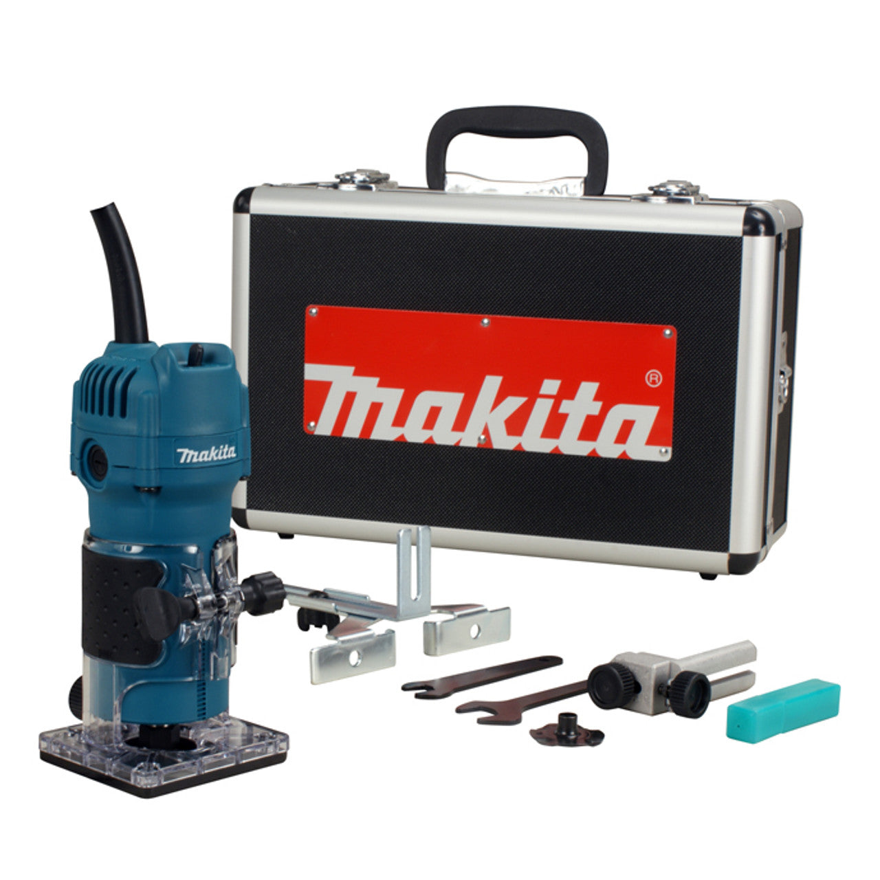 Makita MAK-3709X 1/4in Trimmer Kit with Aluminum Carrying Case