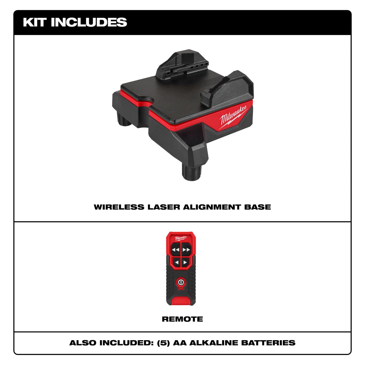 Milwaukee MIL-48-35-1314 Wireless Laser Alignment Base with Remote