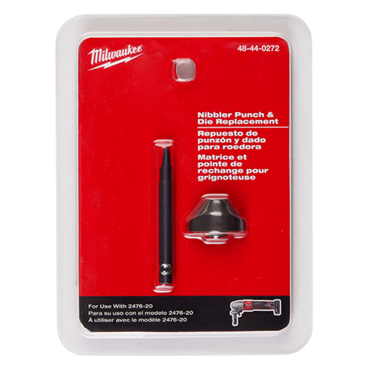 Milwaukee MIL-48-44-0272 M12 FUEL 16 Ga Nibbler Punch & Die Set