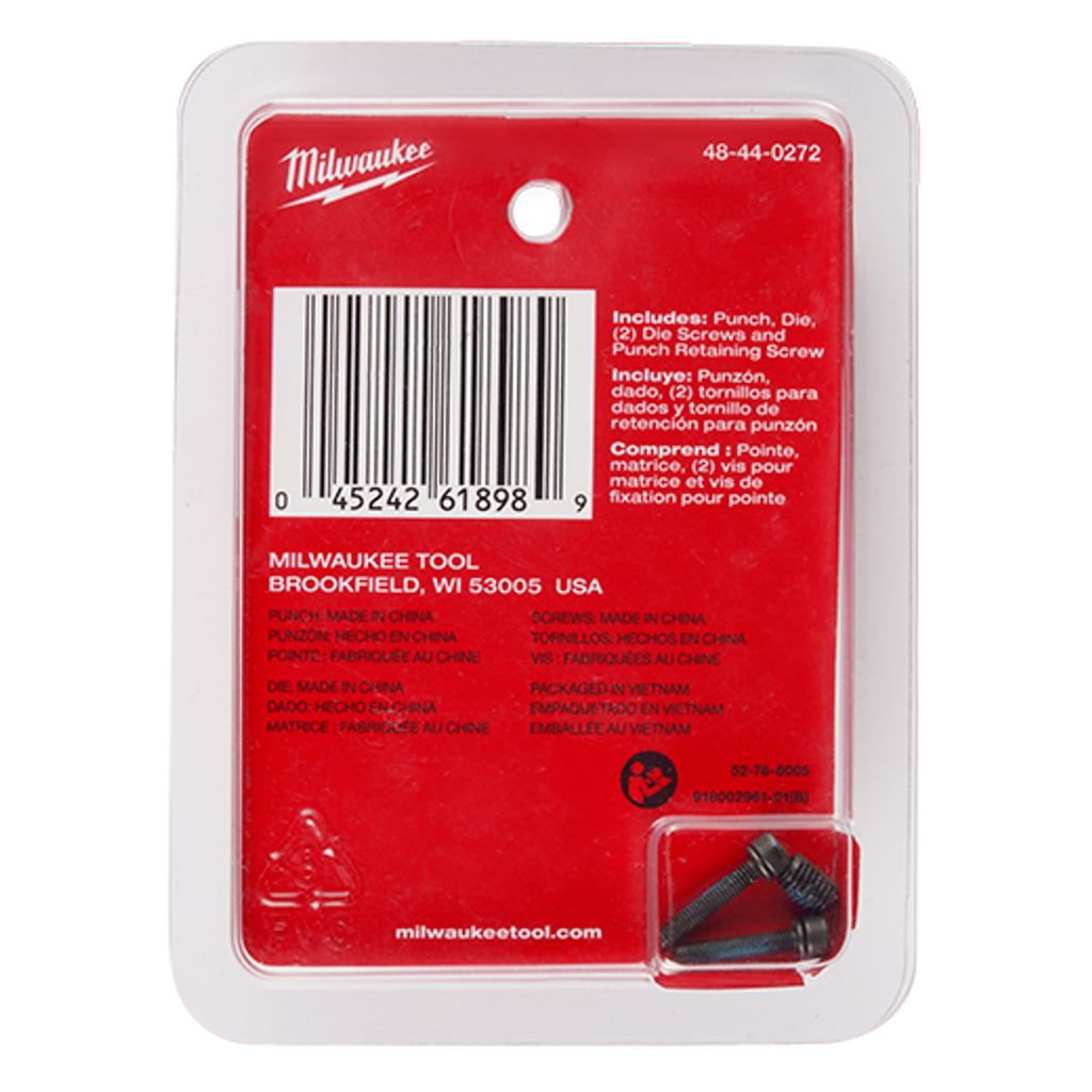 Milwaukee MIL-48-44-0272 M12 FUEL 16 Ga Nibbler Punch & Die Set