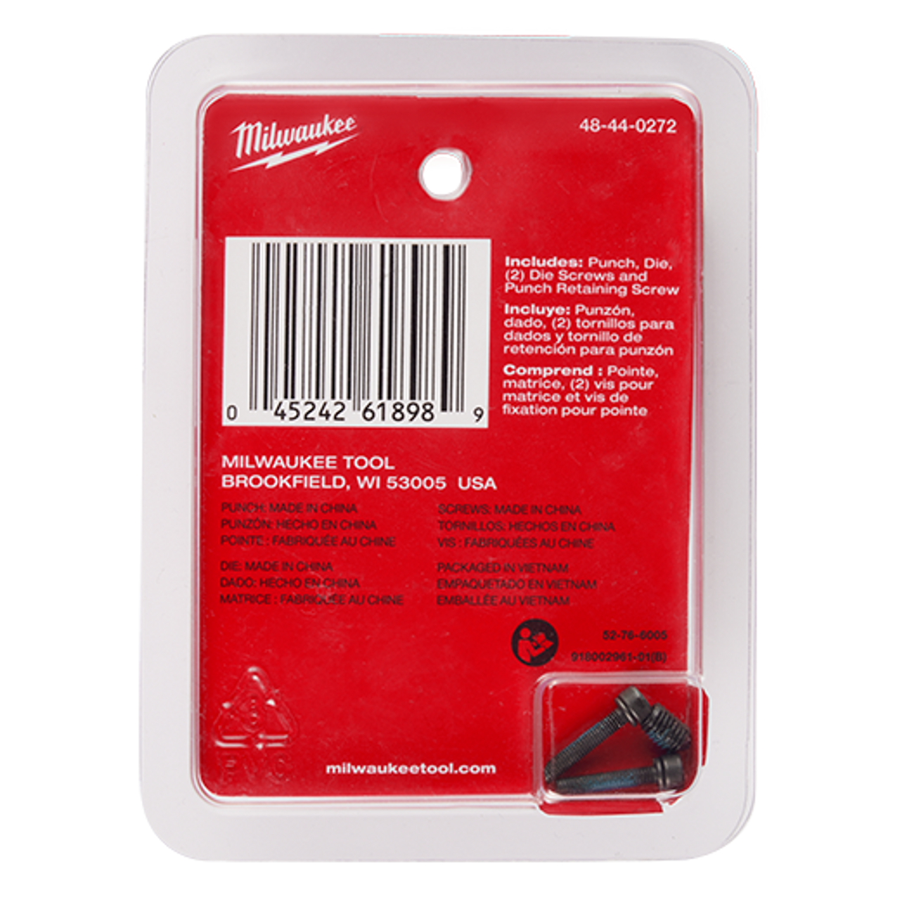 Milwaukee MIL-48-44-0272 M12 FUEL 16 Ga Nibbler Punch & Die Set