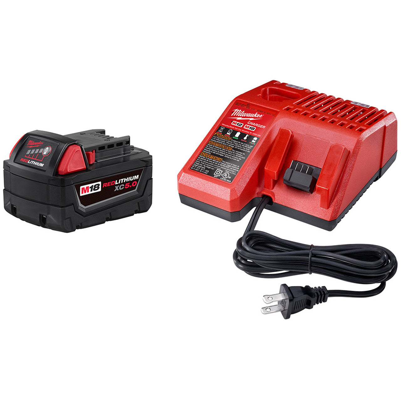 Milwaukee MIL-48-59-1850 M18 REDLITHIUM XC5.0 Starter Kit - 5.0AH