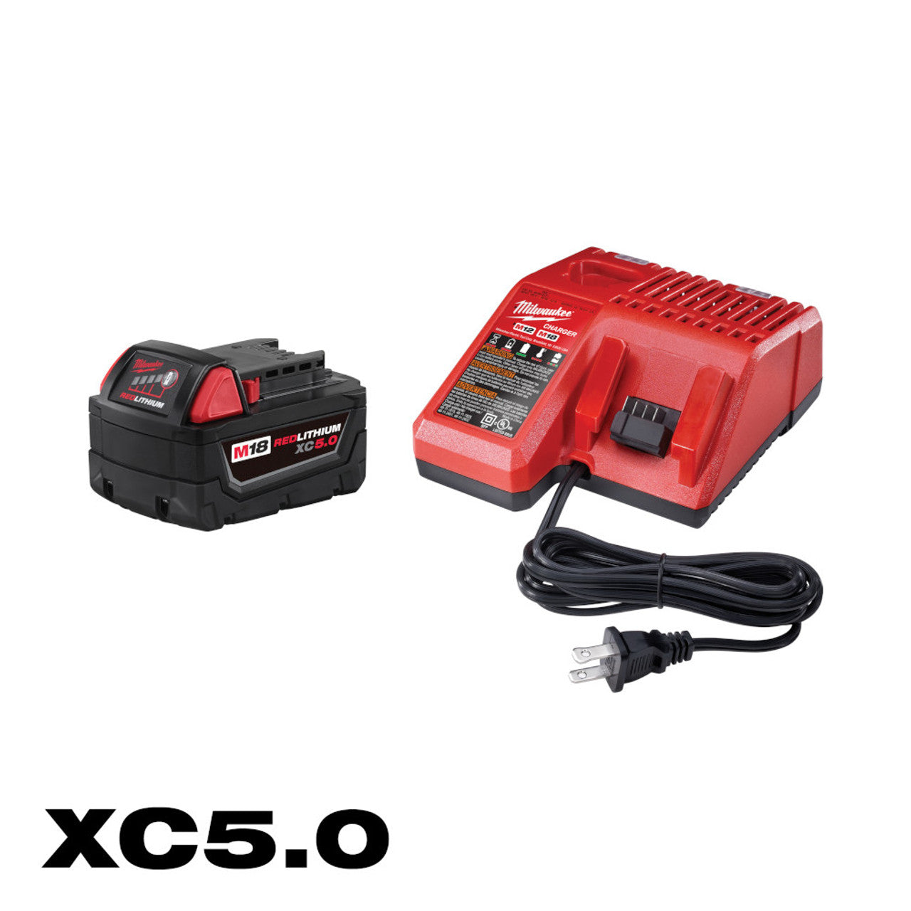 Milwaukee MIL-48-59-1850 M18 REDLITHIUM XC5.0 Starter Kit - 5.0AH