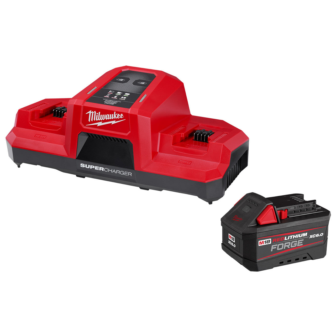 Milwaukee MIL-48-59-1861 M18 FORGE XC6.0 and Dual Bay Super Charger Starter Kit