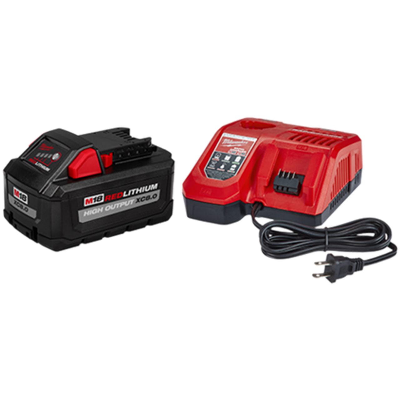 Milwaukee MIL-48-59-1880 M18 REDLITHIUM HIGH OUTPUT XC8.0 Starter Kit - 8.0AH