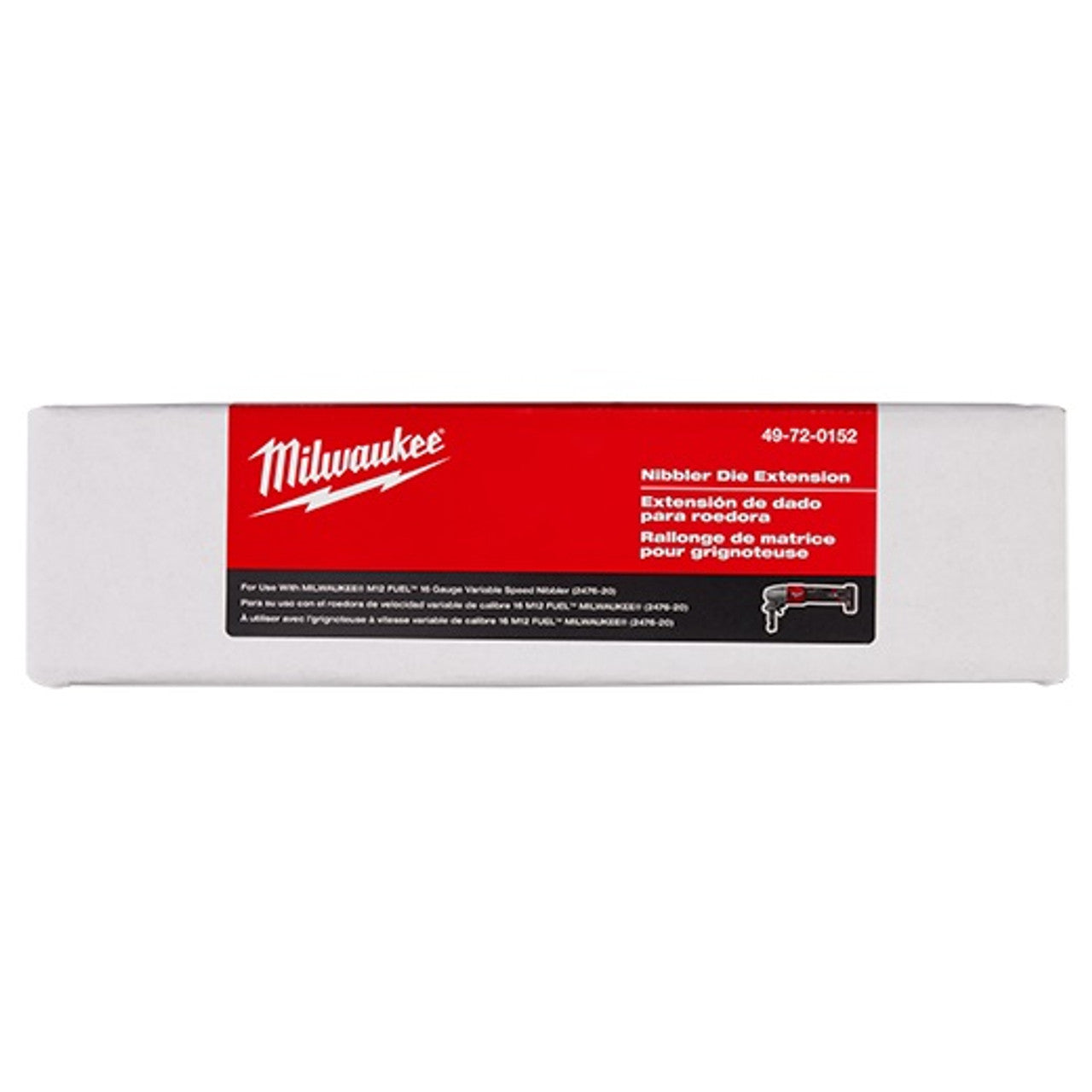 Milwaukee MIL-49-72-0152 M12 FUEL 16 ga Nibbler Die Holder Extension