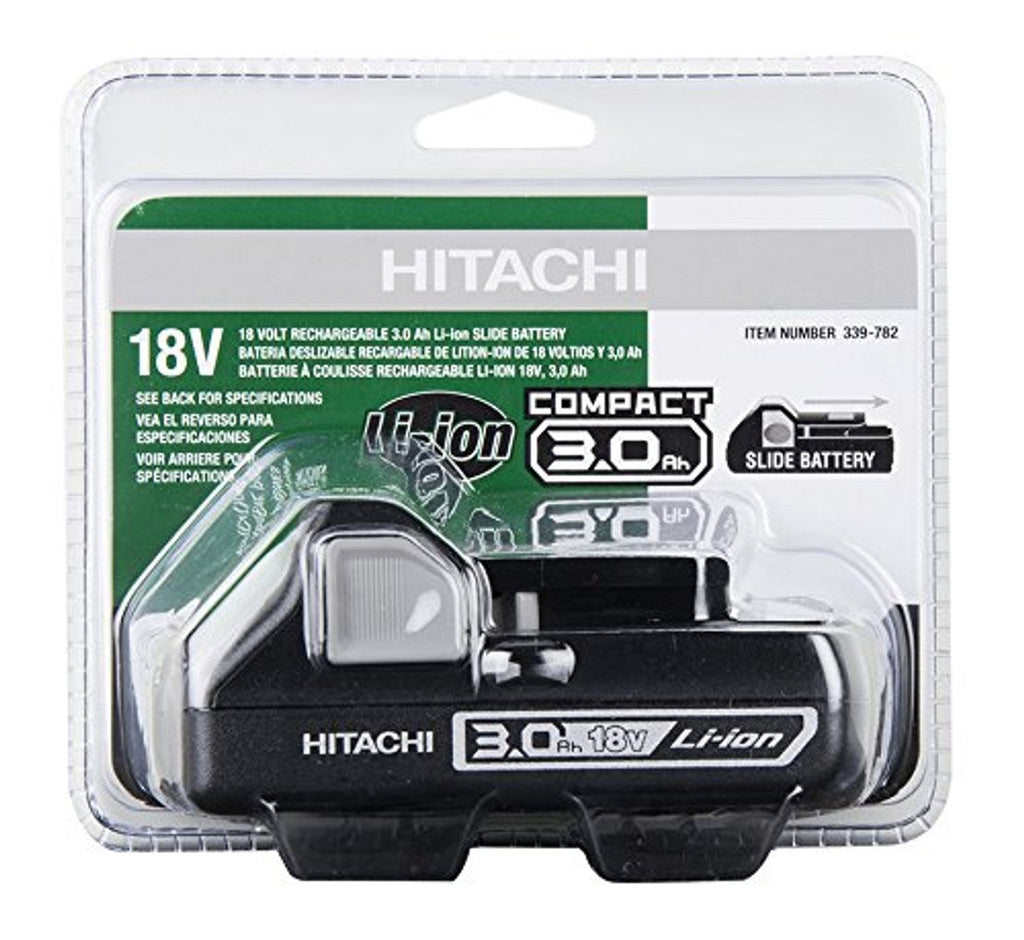 Metabo-HPT HPT-339782 18V 3.0Ah Compact Lithium-Ion Slide Style Battery