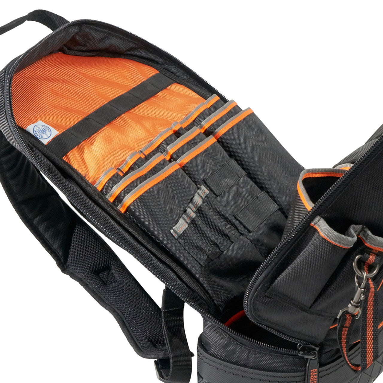 Klein KLE-55421BP14 14in Tradesman Pro Tool Bag Backpack 39 Pockets Black