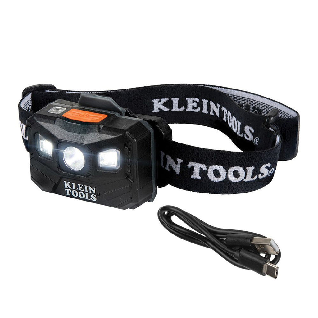 Klein KLE-56048 Rechargeable Headlamp with Fabric Strap