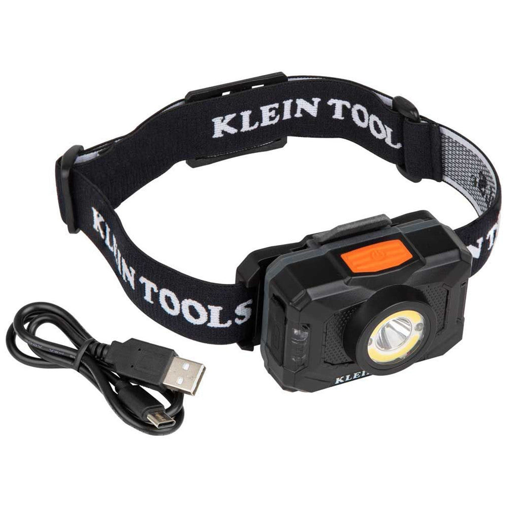 Klein KLE-56414 Rechargeable 2-Color LED Headlamp with Adjustable Strap