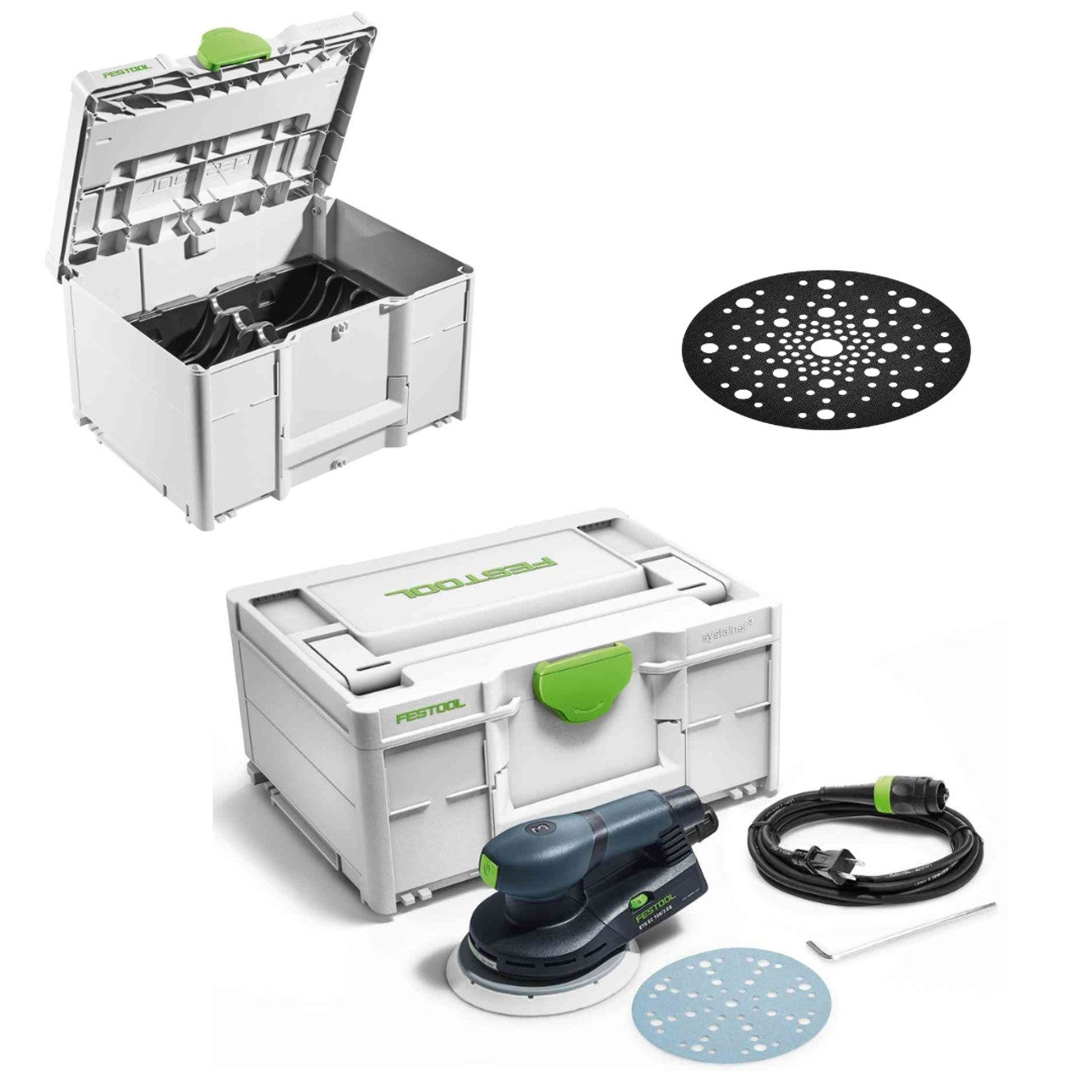Festool FES-578151 ETS EC 150 6in Sander + NET Abrasive Combo Kit