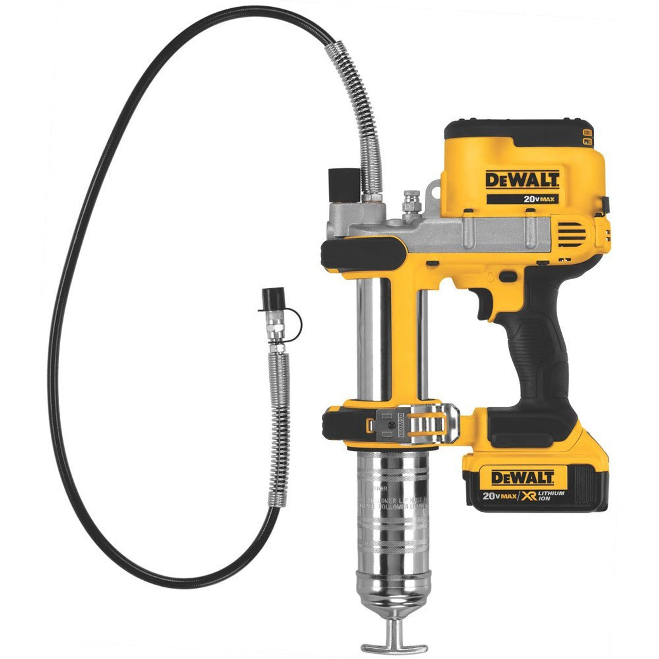 DEWALT DEW-DCGG571M1 20V MAX Li-Ion Grease Gun (4.0Ah) with Battery and Kit Box