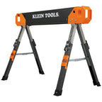 Klein Tools KLE-66188 Adjustable-Leg Folding Saw Horse and Jobsite Table, 1-Pack