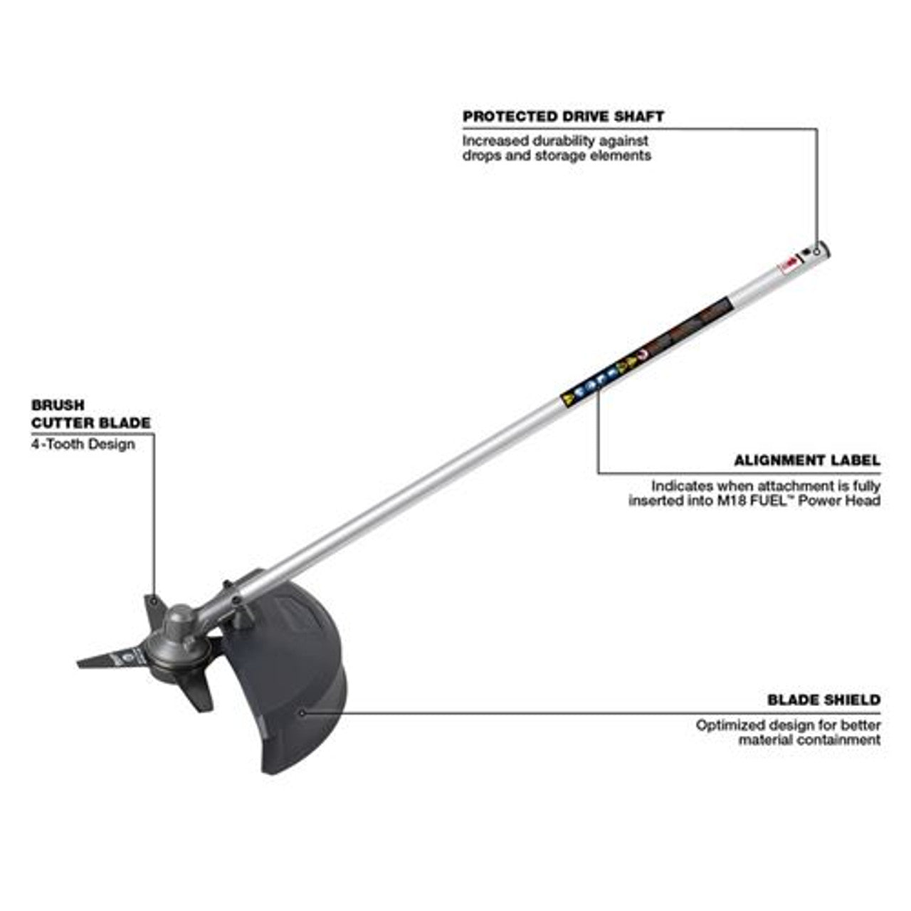 Milwaukee MIL-49-16-2738 Quik-Lok Brush Cutter Attachment