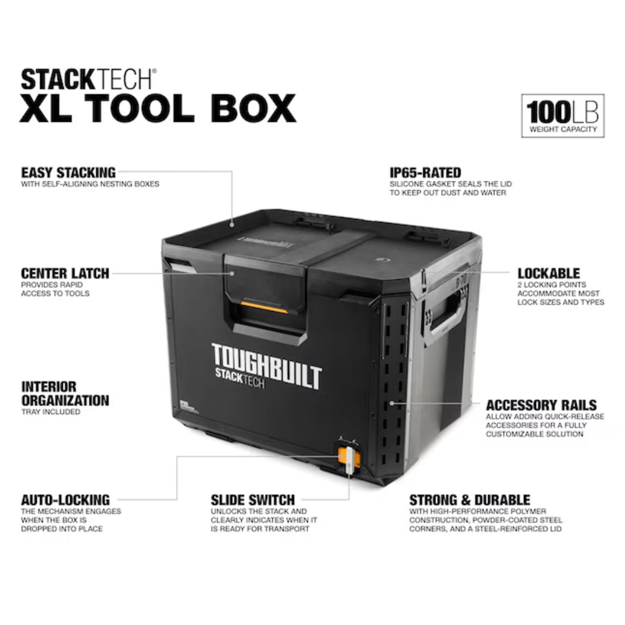 ToughBuilt TB-B1-B-70 StackTech Xl Tool Box