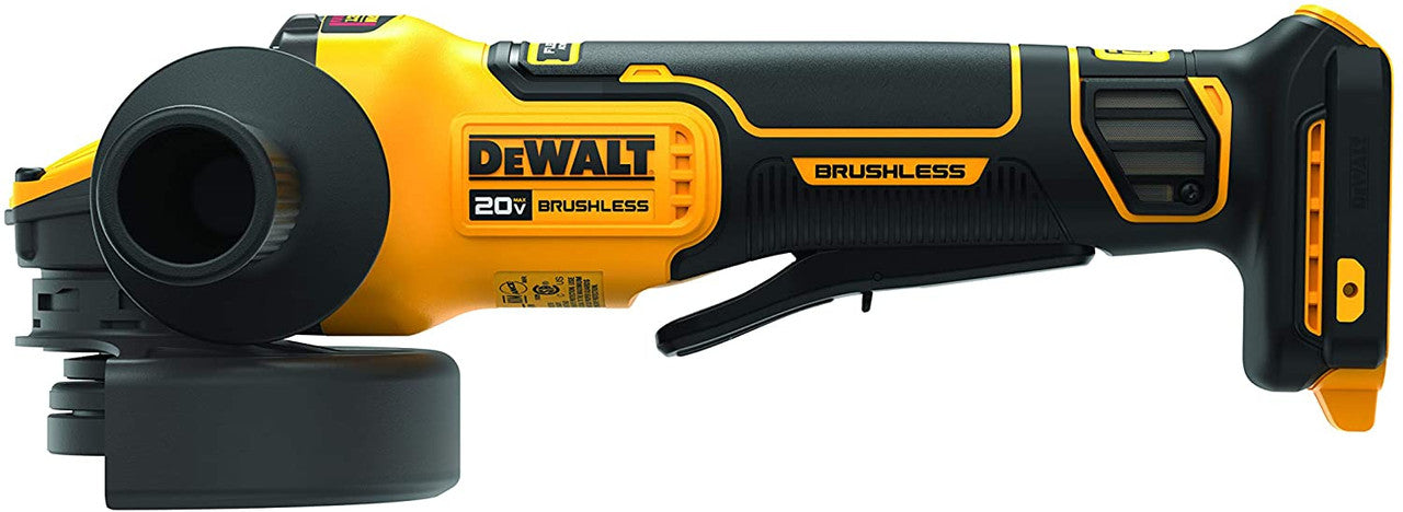 DEWALT DEW-DCG416B 20V MAX 4-1/2in - 5in Brushless Cordless Paddle Switch Angle Grinder With FLEXVOLT ADVANTAGE (Bare Tool)