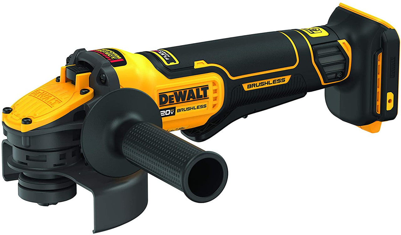 DEWALT DEW-DCG416B 20V MAX 4-1/2in - 5in Brushless Cordless Paddle Switch Angle Grinder With FLEXVOLT ADVANTAGE (Bare Tool)