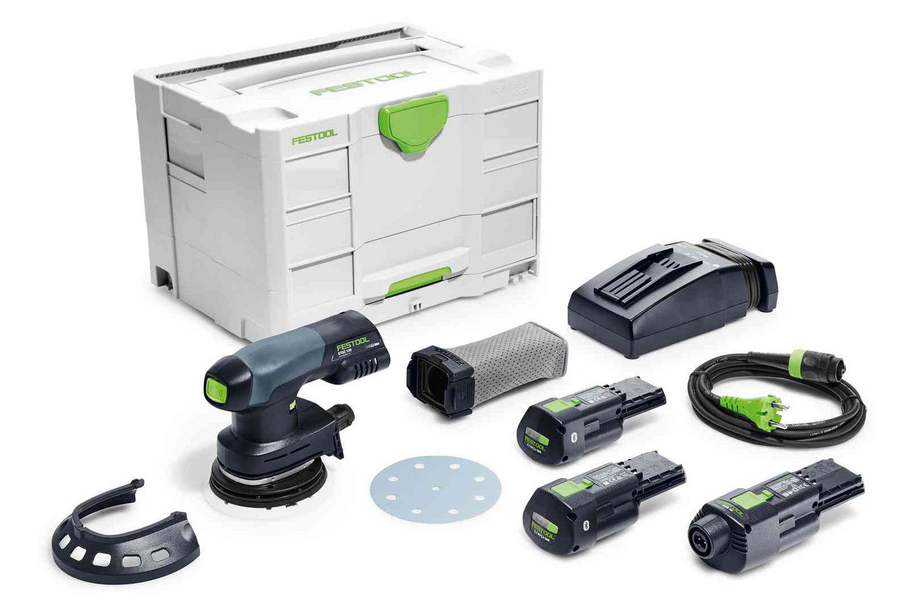 Festool FES-577691 Cordless Eccentric Sander ETSC 125 Li 3,0 I-Set
