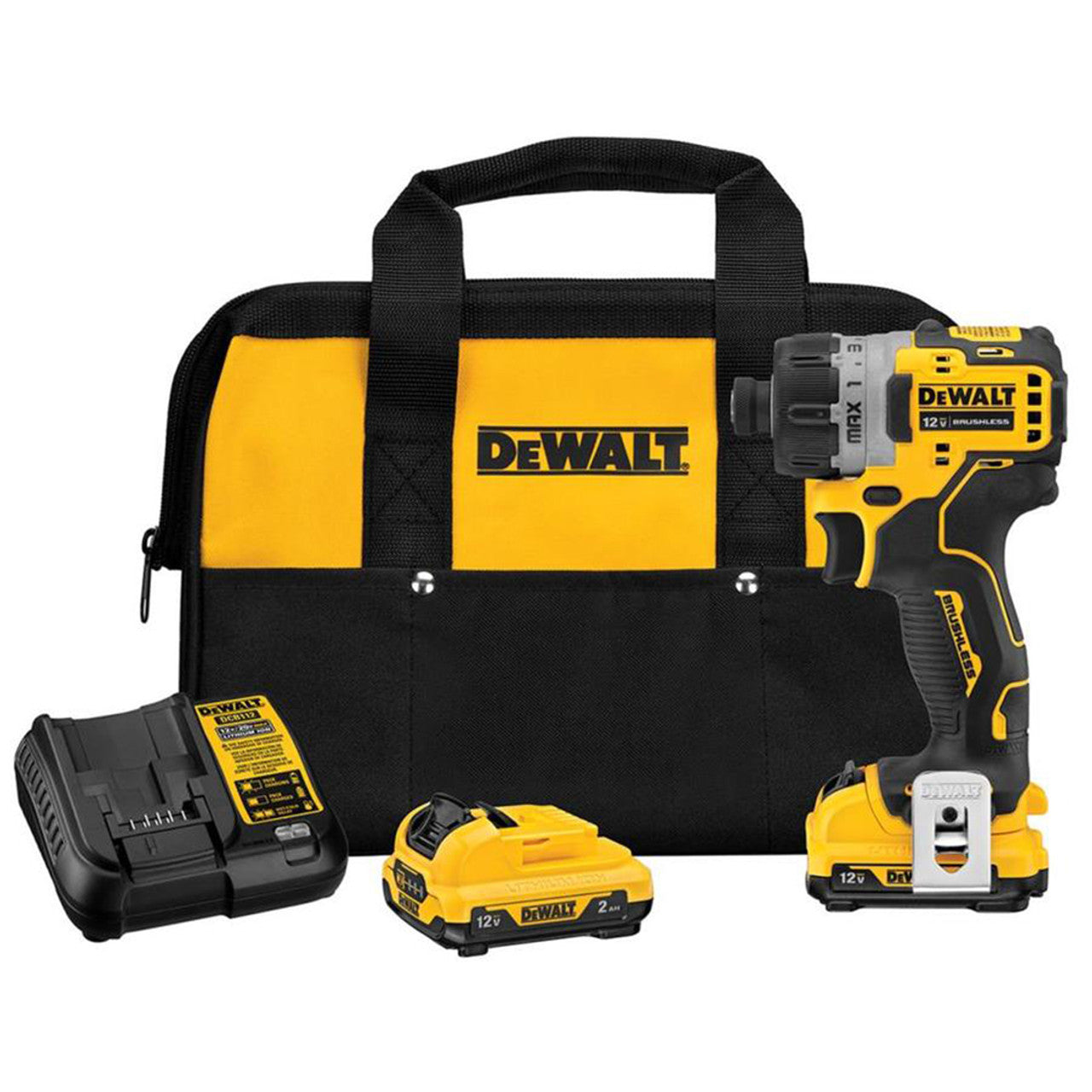 DEWALT DEW-DCF601F2 12V MAX Brushless Cordless Screwdriver 2x 2.0Ah Kit