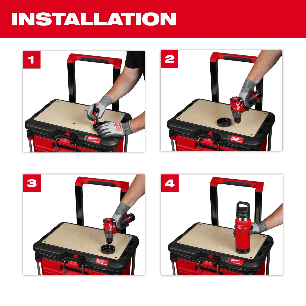 Milwaukee MIL-48-22-8399X PACKOUT Twist to Lock Mount