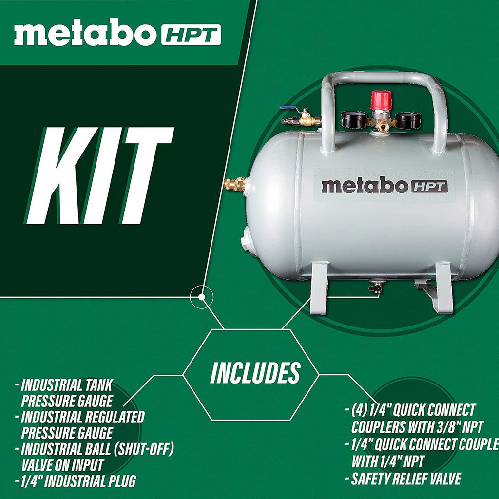 Metabo-HPT HPT-UA3810AB 10-Gallon ASME Certified Reserve Air Tank