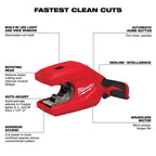 Milwaukee MIL-2479-20 M12 Brushless 1-1/4in - 2in Copper Tubing Cutter